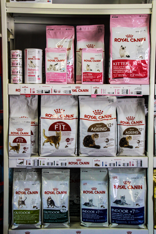 All the Premium pet foods...